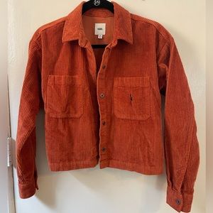 Vans Orange Corduroy Jacket XS